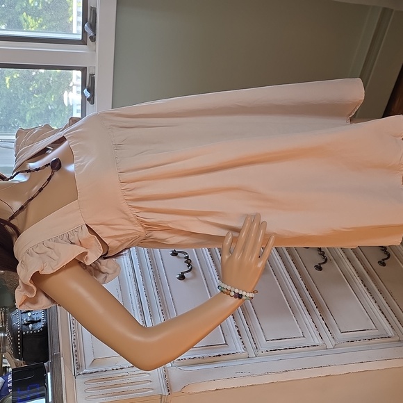 ​Anthropologie o.p.t Ruffle Flutter Sleeve Babydoll Cottagecore A-line Dress M - Picture 5 of 11